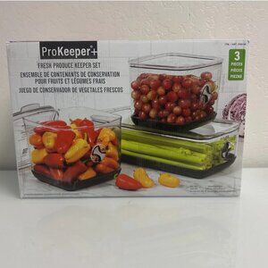 Prokeeper+ 3 Piece Fresh Produce Keeper Set New Open Box